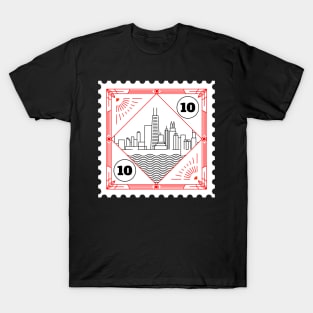 Chicago Stamp Design T-Shirt